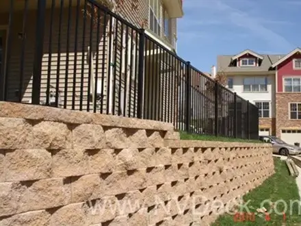 Metal fence installation in Springfield, VA