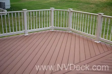 Composite & PVC Deck with custom floor pattern