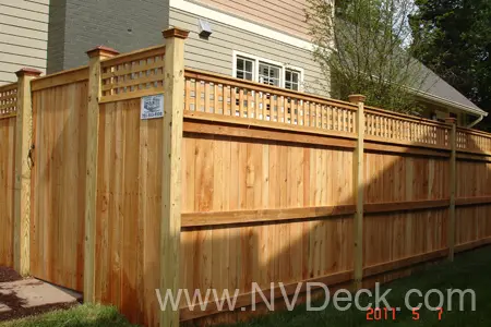 Tall Cedar Fence