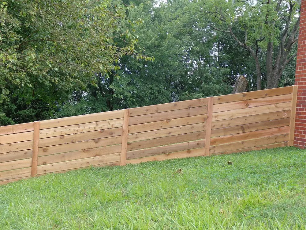 Cedar Fence Follow The Grade Install