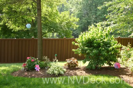 Trex Fence Accenting Backyard